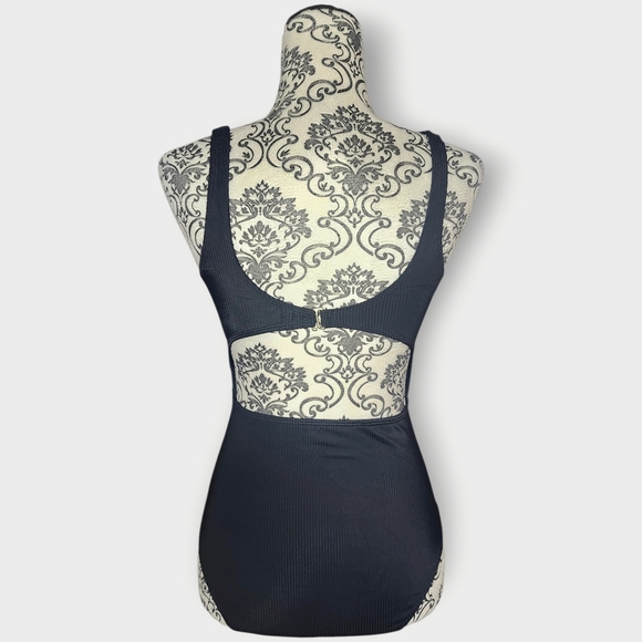 UNKNOWN Black Cutout One-Piece Swimsuit - Medium (Tags Removed) - Picture 4 of 6